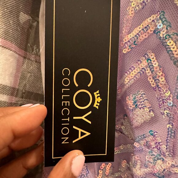 NWT Aspeed Design L2816J Sequins Prom Dress Lilac Size XL - Picture 8 of 9